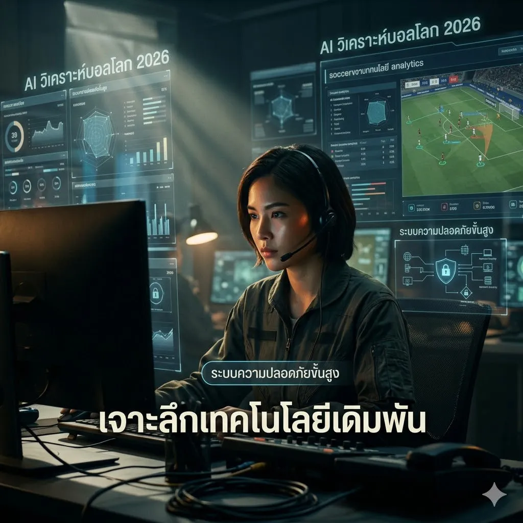 เจาะลึกเทคโนโลยีเดิมพัน 2026: จาก AI วิเคราะห์บอลโลก สู่ระบบความปลอดภัยขั้นสูง