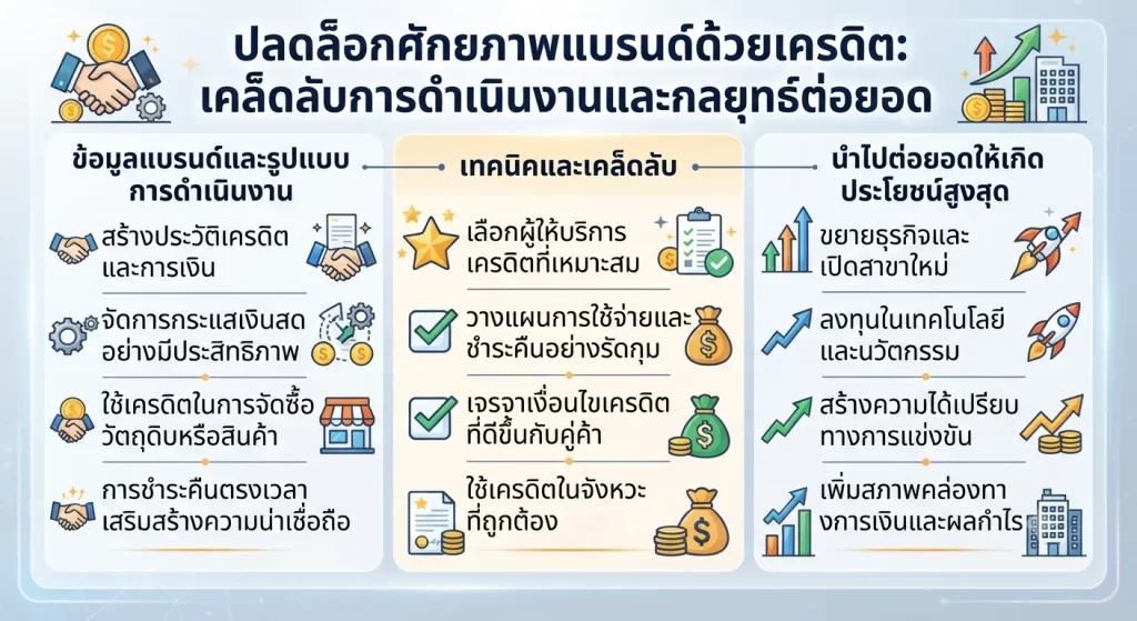 เทคนิคและเคล็ดลับในการนำเครดิตไปต่อยอดให้เกิดประโยชน์สูงสุด